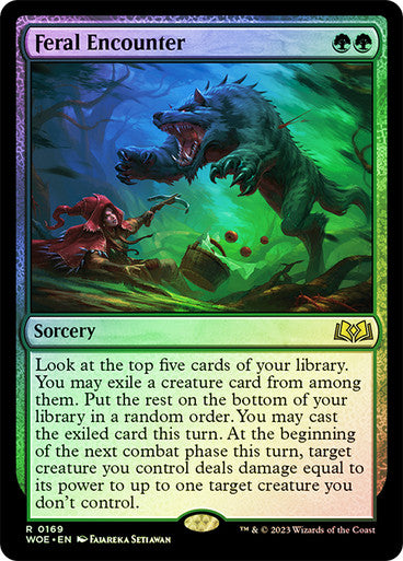 Feral Encounter (foil) #0169 [WOE]