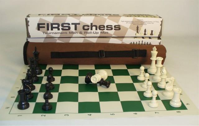 First Chess - Roll Up Mat & Tournament Pieces - Mega Games Penrith