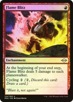 Flame Blitz Modern (Foil) - Mega Games Penrith