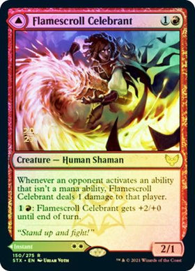 Flamescroll Celebrant // Revel in Silence (Prerelease)(Foil) - Mega Games Penrith