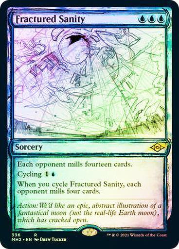 Fractured Sanity Showcase sketch Foil - Mega Games Penrith