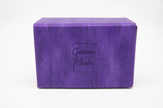 Purple Wood Grain Deck Box - Magnetic Closure - 160 Cards - Game Mate
