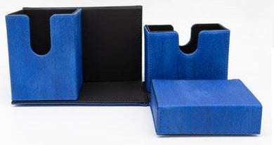 Game Mate Deck Box - Blue, Holds 160 Cards, Dice, Magnetic Closure - Mega Games Penrith