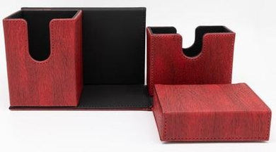 Game Mate Deck Box - Red, Holds 160 Cards, Dice, Magnetic Closure - Mega Games Penrith