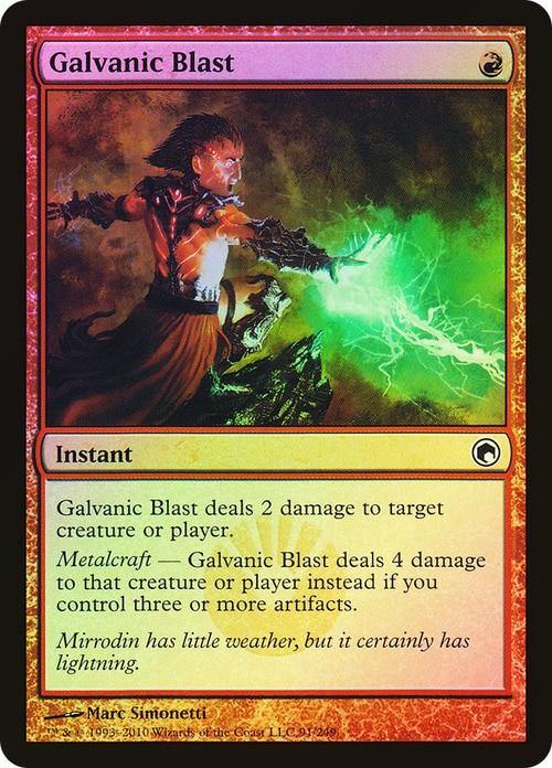 Galvanic Blast Scars of Mirrodin (Foil) - Mega Games Penrith