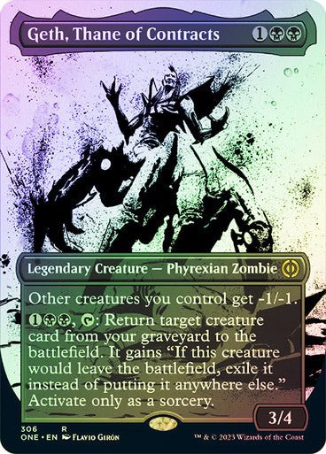 Geth, Thane of Contracts (borderless ichor) (showcase) (foil)