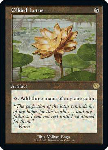 Gilded Lotus (Retro Frame)