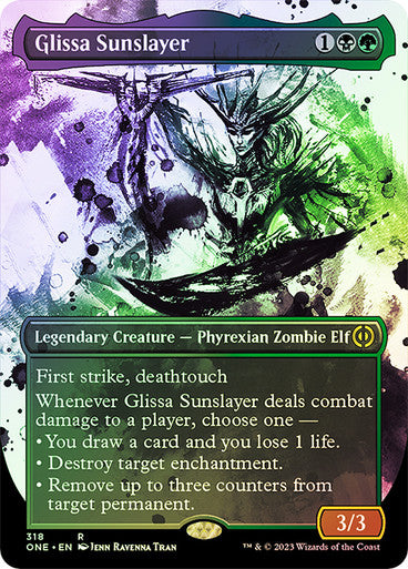 Glissa Sunslayer (borderless ichor) (showcase) (foil)