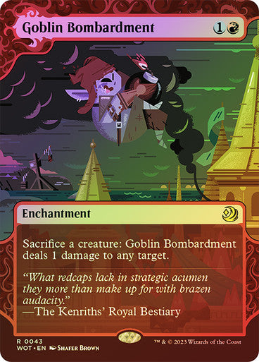 Goblin Bombardment (enchanting tale foil) #0043 [WOE] [WOT]