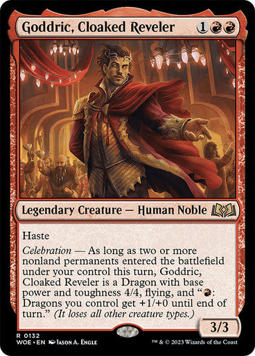 Goddric, Cloaked Reveler #0132 [WOE]
