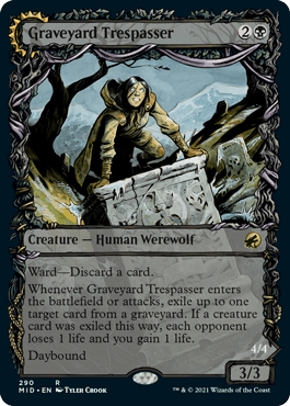 Graveyard Trespasser // Graveyard Glutton (Showcase) - Mega Games Penrith