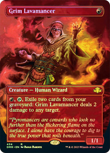 Grim Lavamancer (Borderless) (Foil)