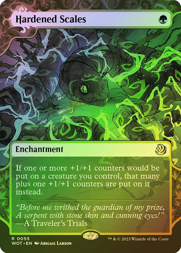 Hardened Scales (enchanting tale foil) #0055 [WOE] [WOT]