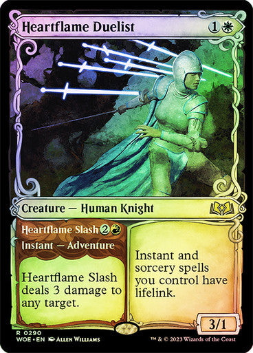 Heartflame Duelist (showcase foil) #0290 [WOE]