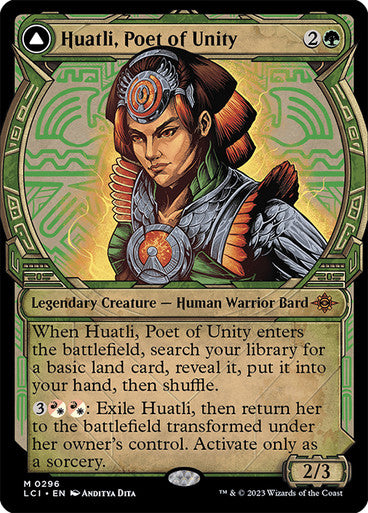 Huatli, Poet of Unity // Roar of the Fifth People (Showcase) #0339 [LCI]