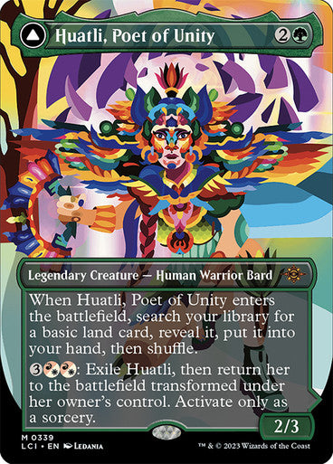 Huatli, Poet of Unity // Roar of the Fifth People (Borderless) #0339 G M [LCI]