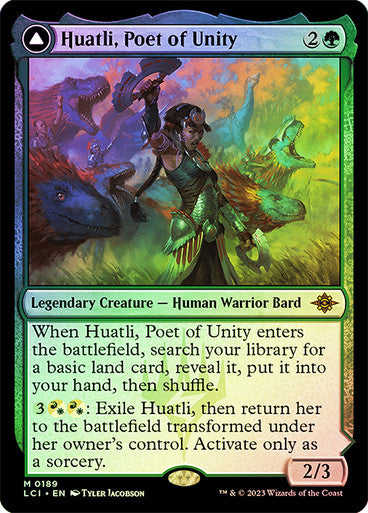 Huatli, Poet of Unity // Roar of the Fifth People (Foil) #0189 [LCI]