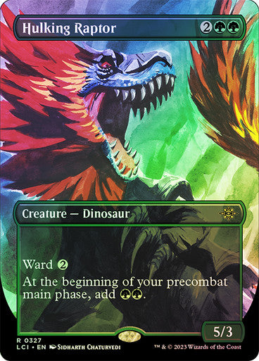 Hulking Raptor (Bordless Foil) #0327 [LCI]