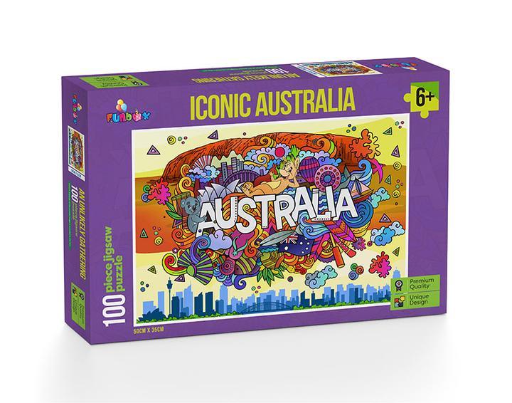 Funbox Iconic Australia 100pc Jigsaw Puzzle - Mega Games Penrith