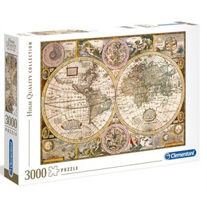 Old Map - 3000pc Jigsaw Puzzle - HQ - Clementoni