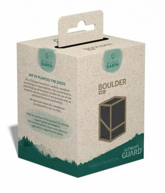 Black Boulder Deck Box - 100+ Std Size - Return to Earth - Ultimate Guard