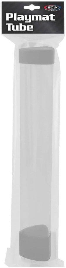 Clear Playmat Tube with White Caps/Dice - BCW