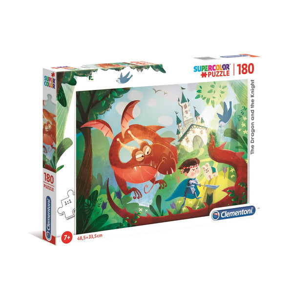 The Dragon and the Knight - 180 Piece Jigsaw Puzzle - Clementoni