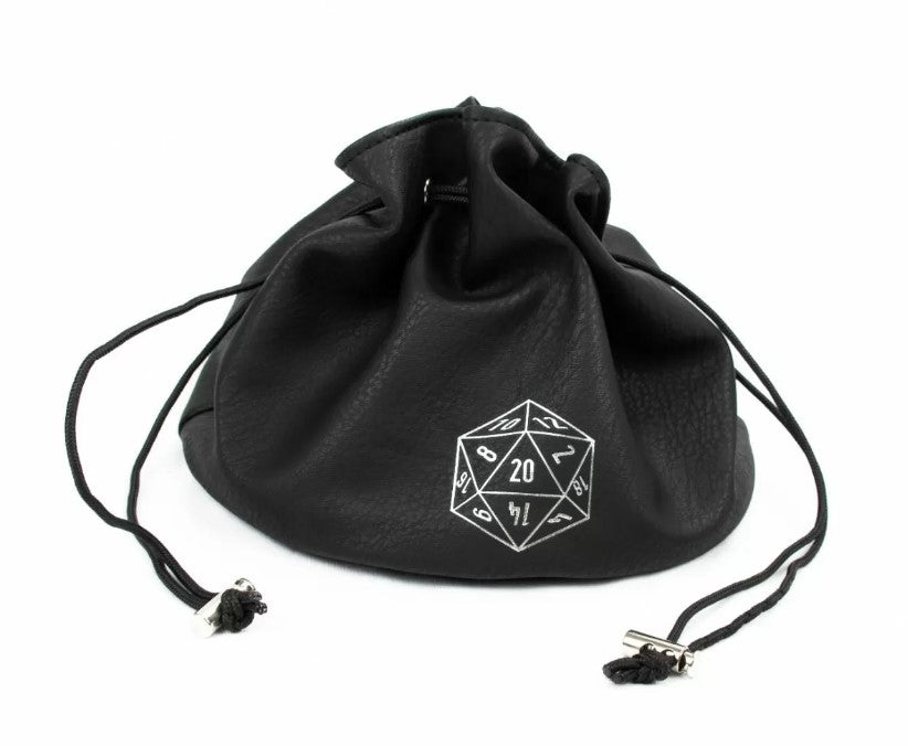 Leather Black Multipocket Dice Bag - LPG