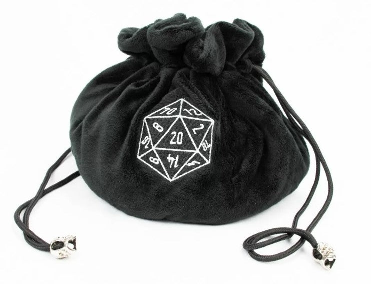 Fluffy Black Multipocket Dice Bag - LPG