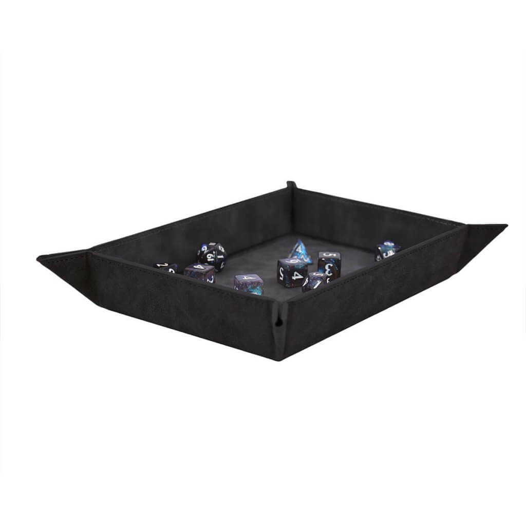 Black Suede - Foldable Dice Rolling Trays - Ultra Pro