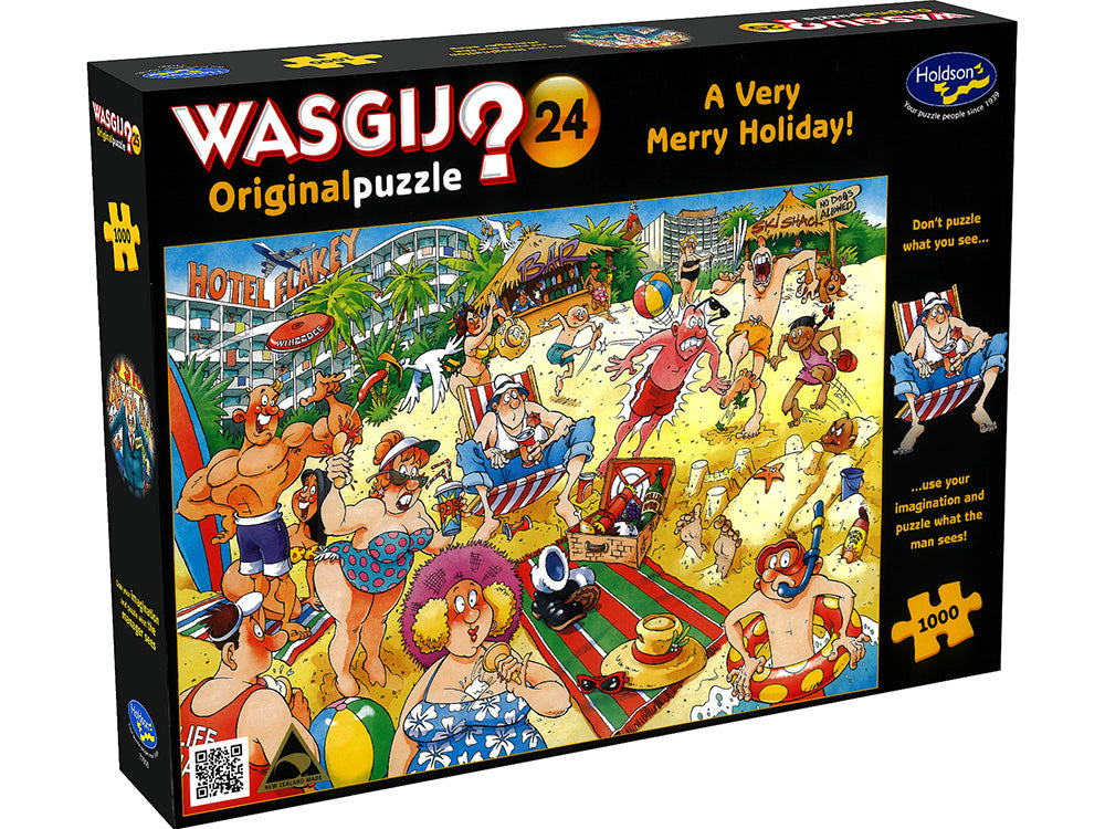 #24 A Very Merry Holiday! - 1000 Piece Jigsaw Puzzle - Wasgij Original - Holdson