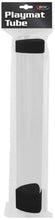Load image into Gallery viewer, Clear Playmat Tube with Black Caps/Dice - BCW
