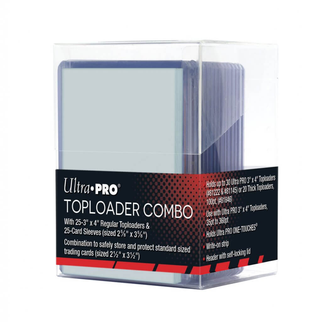 Clear Deck box Combo Set (25 x Toploaders/25 x Sleeves) - Ultra Pro