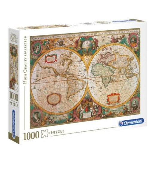 Old Map - 1000pc Jigsaw Puzzle - HQ - Clementoni