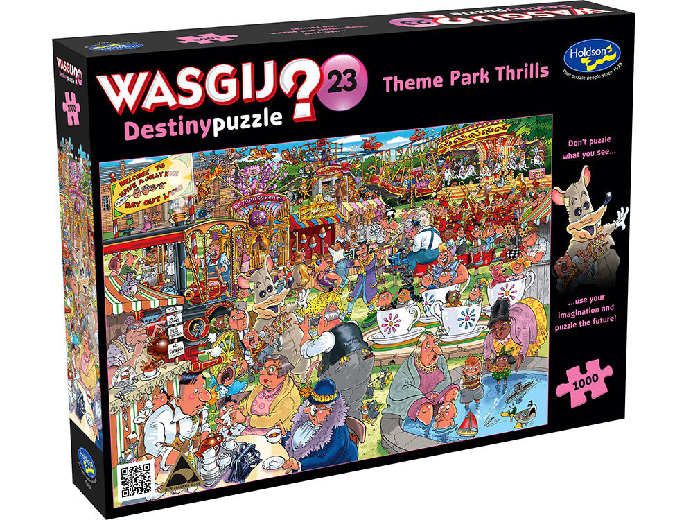 #23 Theme Park Thrills - 1000 Piece Jigsaw Puzzle - Wasgij Destiny - Holdson