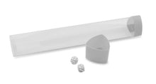 Load image into Gallery viewer, Clear Playmat Tube with White Caps/Dice - BCW
