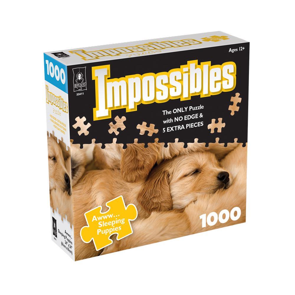 Impossibles Sleeping Puppies 1000pc Jigsaw Puzzle - Mega Games Penrith