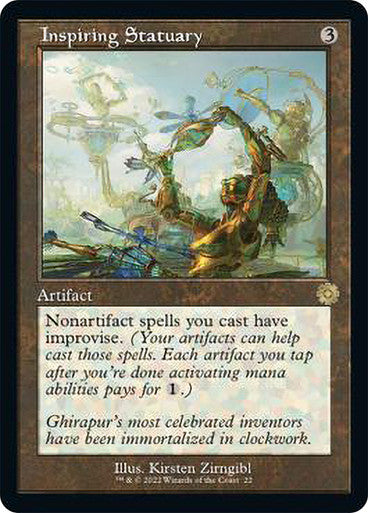 Inspiring Statuary (Retro Frame)