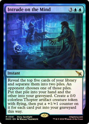 Intrude on the Mind (Foil) #0061 Bu M [MKM]