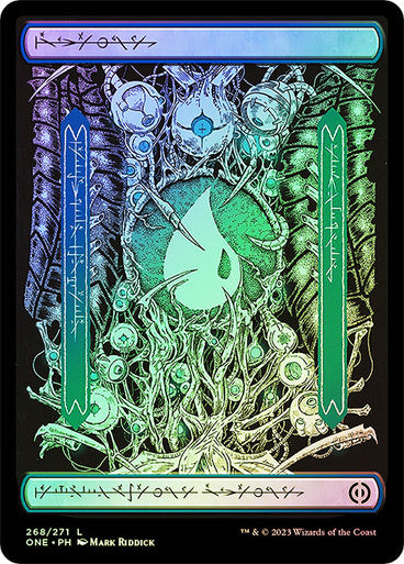 Island (full art) (phyrexian) (foil)