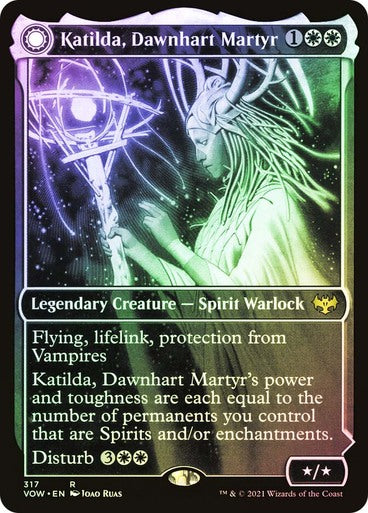 Katilda, Dawnhart Martyr // Katilda's Rising Dawn (Showcase) (Foil)