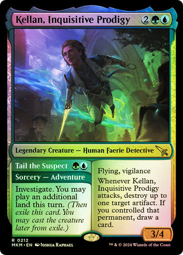 Kellan, Inquisitive Prodigy // Tail the Suspect (Foil) #0212 M R [MKM]