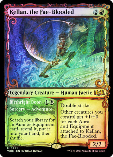 Kellan, the Fae-Blooded (showcase foil) #0291 [WOE]
