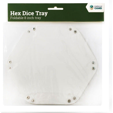 LPG Hex Dice Tray Folding 8 inch White - Mega Games Penrith