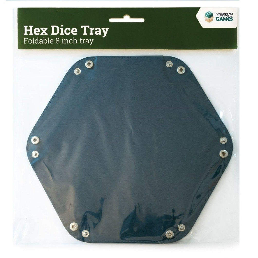 LPG Hex Dice Tray Foldable 8 inch Blue - Mega Games Penrith