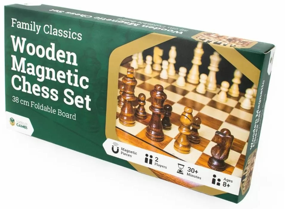 Wooden Magnetic Chess Set 38cm - Family Classics - LPG