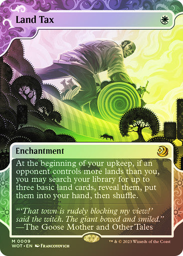 Land Tax (enchanting tale foil) #0009 [WOE] [WOT]