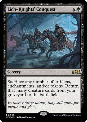 Lich-Knights' Conquest #0096 Bk R [WOE]