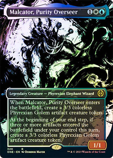 Malcator, Purity Overseer (borderless ichor) (showcase) (foil)