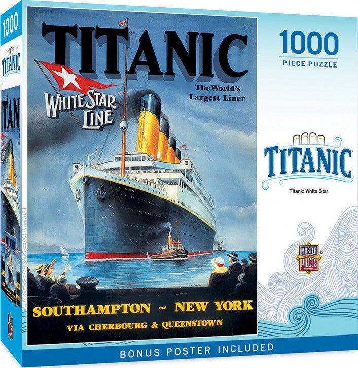Masterpieces Titanic White Star 1000pc Jigsaw Puzzle - Mega Games Penrith